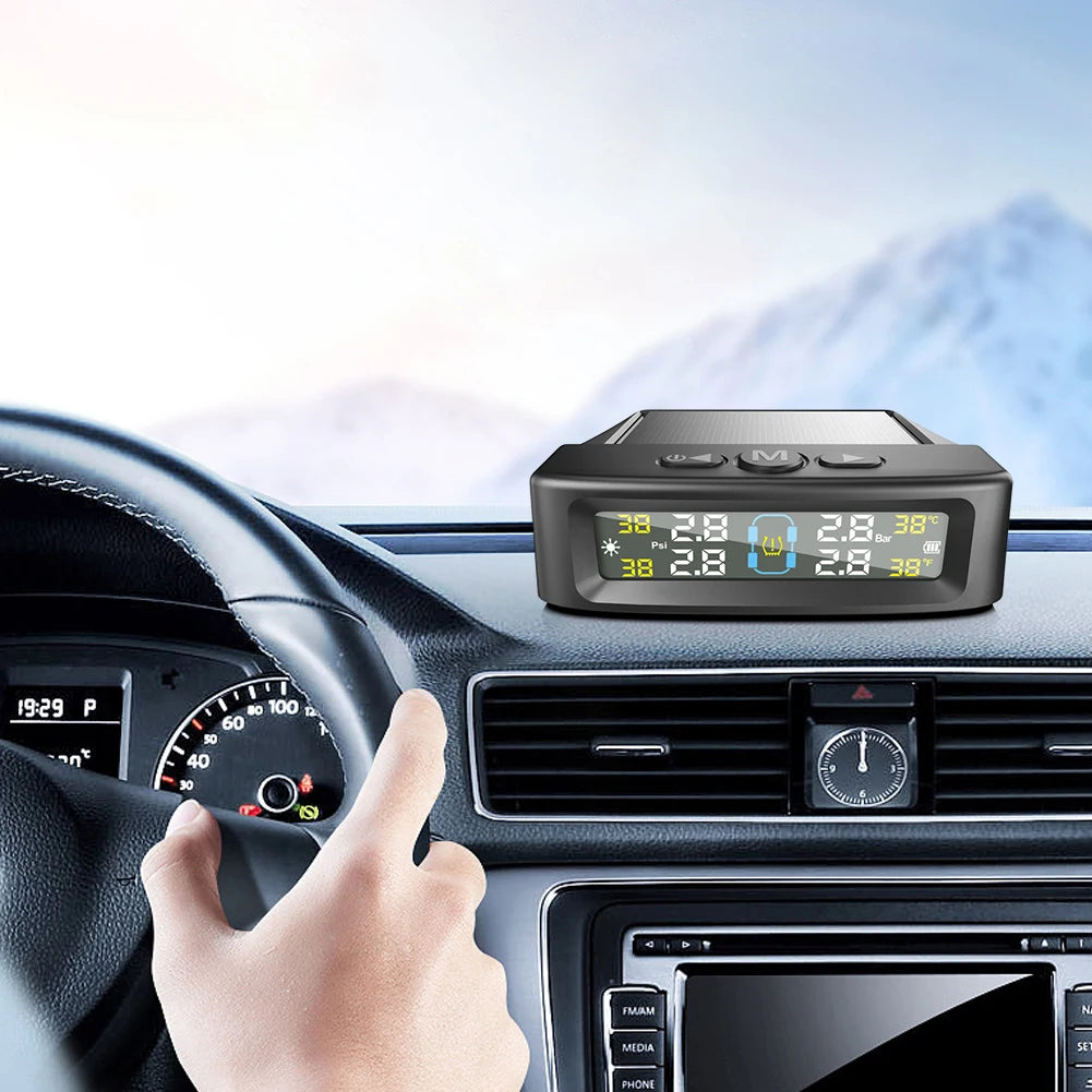 Tire Pressure Monitoring System 4 Sensors Tire Pressure Monitor System Universal TPMS for Car SUV Sedan