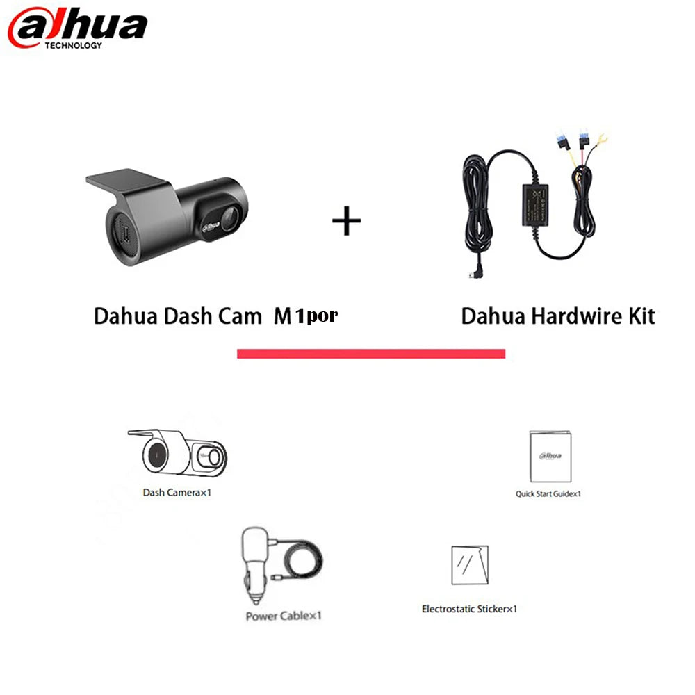 Dahua Smart Dash Cam  app Control 1080P HDR Night Vision Support 24H Parking Monitor WIFI  Dahua DVR