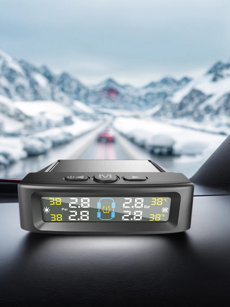 Tire Pressure Monitoring System 4 Sensors Tire Pressure Monitor System Universal TPMS for Car SUV Sedan
