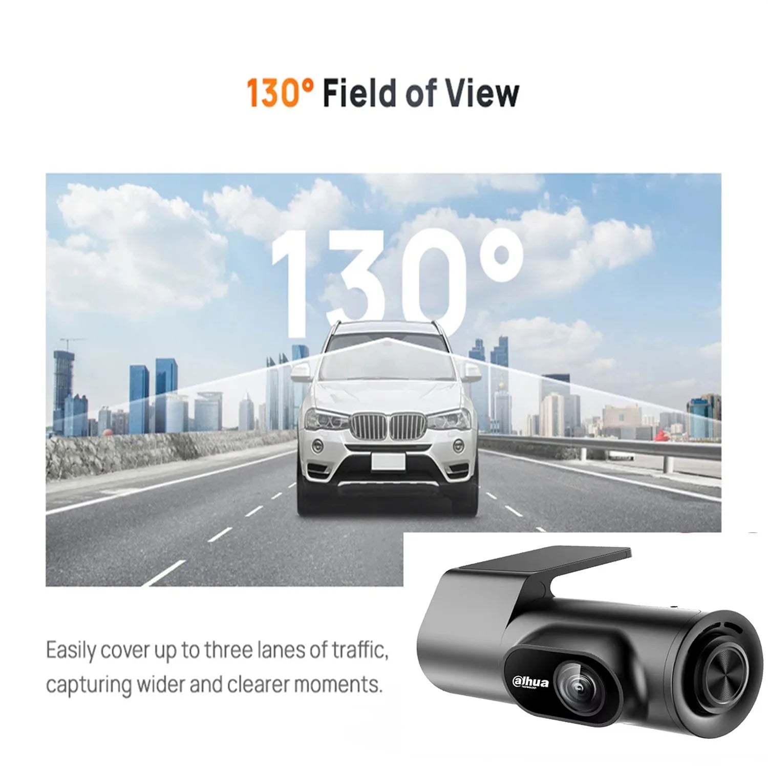 Dahua Smart Dash Cam  app Control 1080P HDR Night Vision Support 24H Parking Monitor WIFI  Dahua DVR